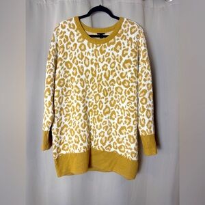 Torrid Leopard Print Mustard  Sweater